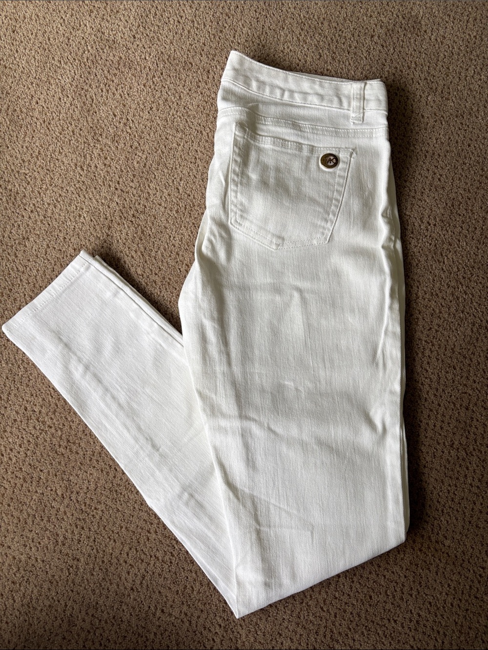 MICHAEL Michael Kors White Skinny Jeans